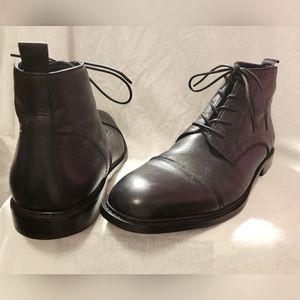 Mauro Alessi Mens Leather Boots Sz 13 Black